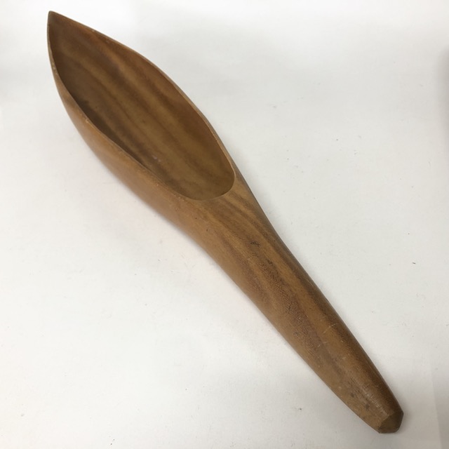 SERVING DISH, Long Wooden Boat or Pod